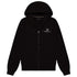 ACTIVE SMALL LOGO FULL ZIP HOODIE FLEECE black S